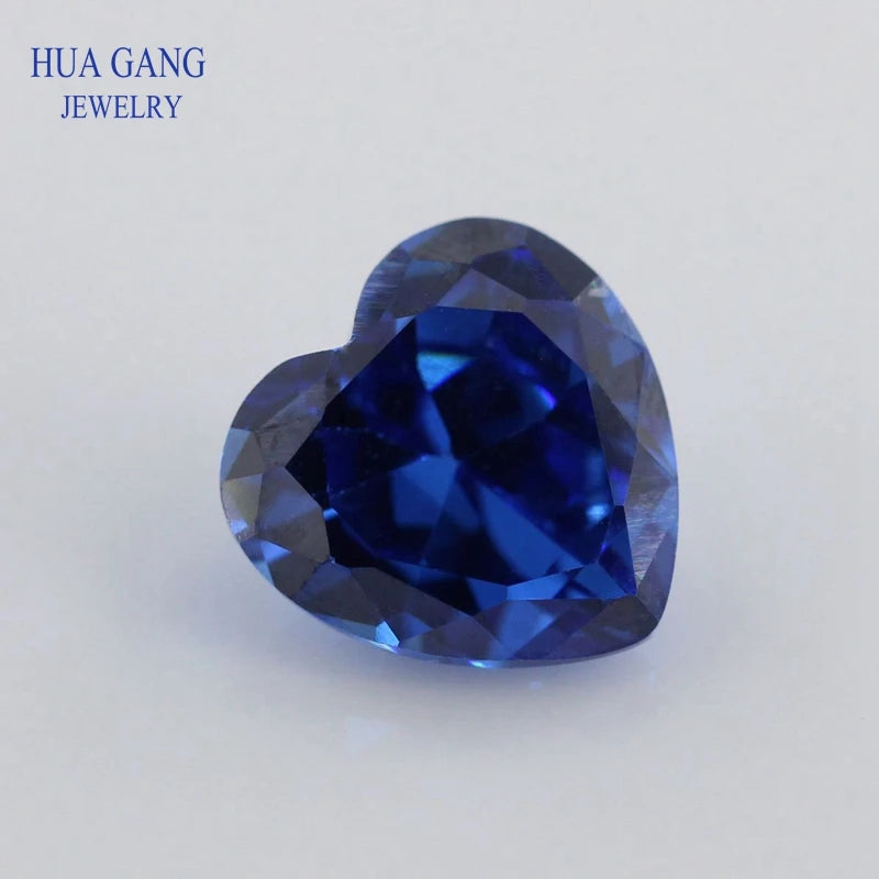 Multicolor Heart Shape Cubic Zirconia Stones — Brilliant Cut Loose Gems for Jewelry Making