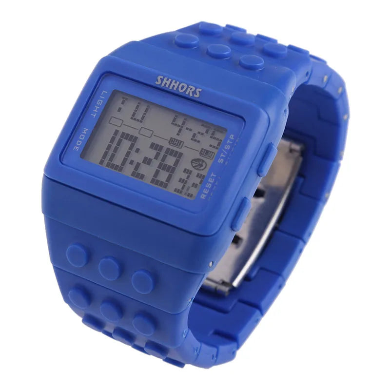 ACRDDK Digital LED Sports Watch — Colorful Block Style Wristwatch