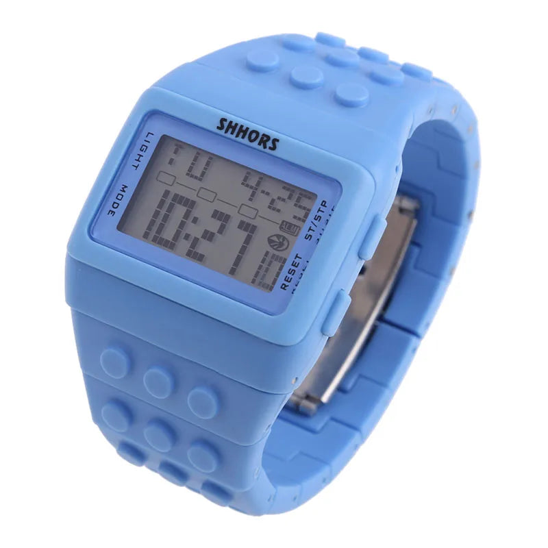 ACRDDK Digital LED Sports Watch — Colorful Block Style Wristwatch