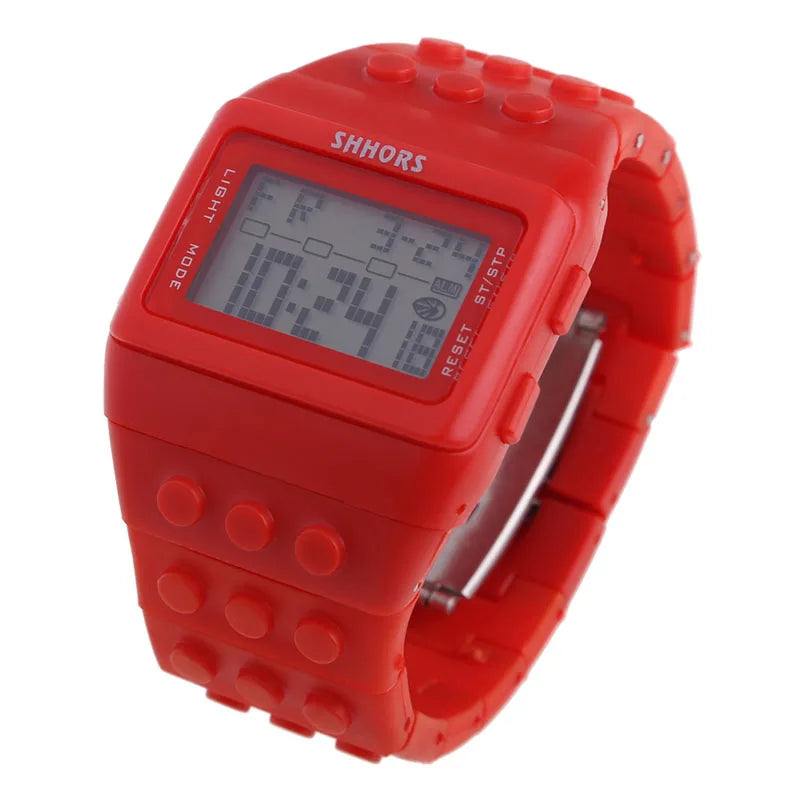 ACRDDK Digital LED Sports Watch — Colorful Block Style Wristwatch