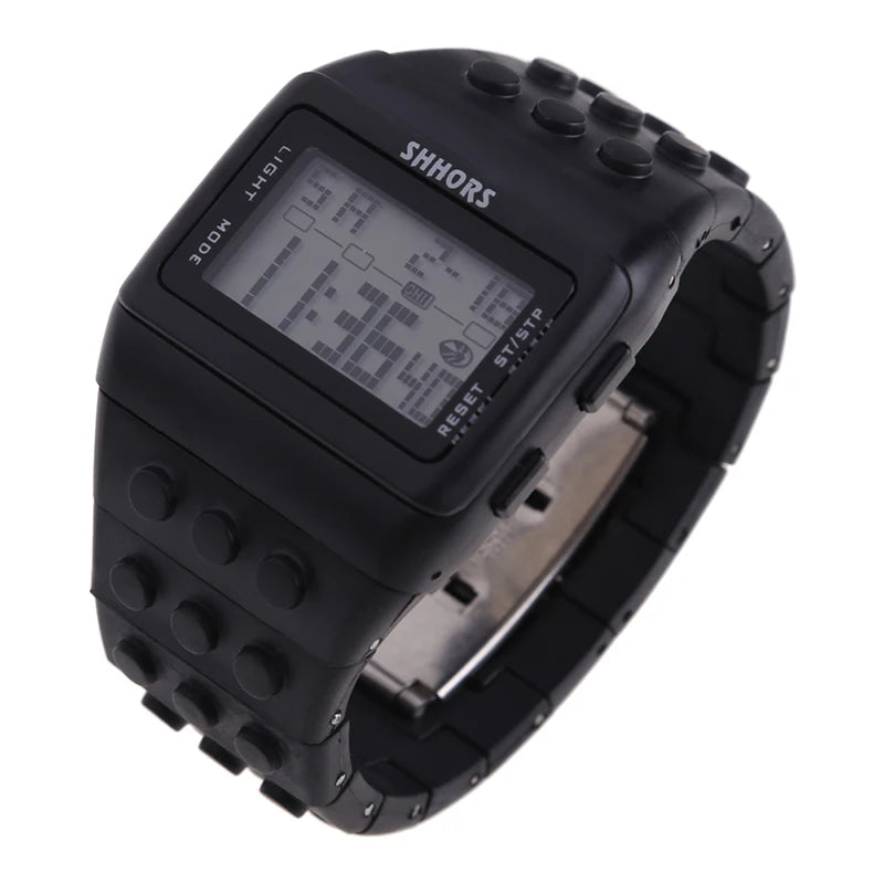 ACRDDK Digital LED Sports Watch — Colorful Block Style Wristwatch