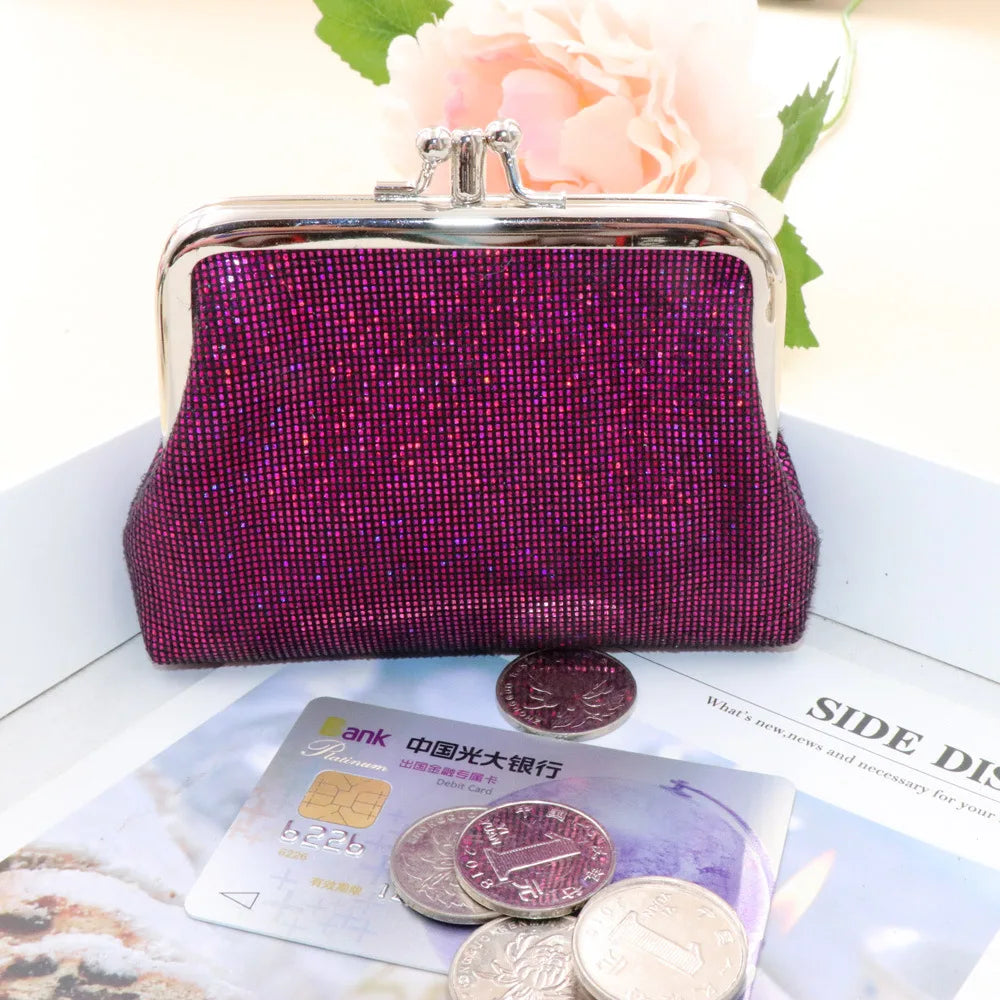 Floral Print Canvas Coin Purse — Compact Mini Pouch for Keys and Cards