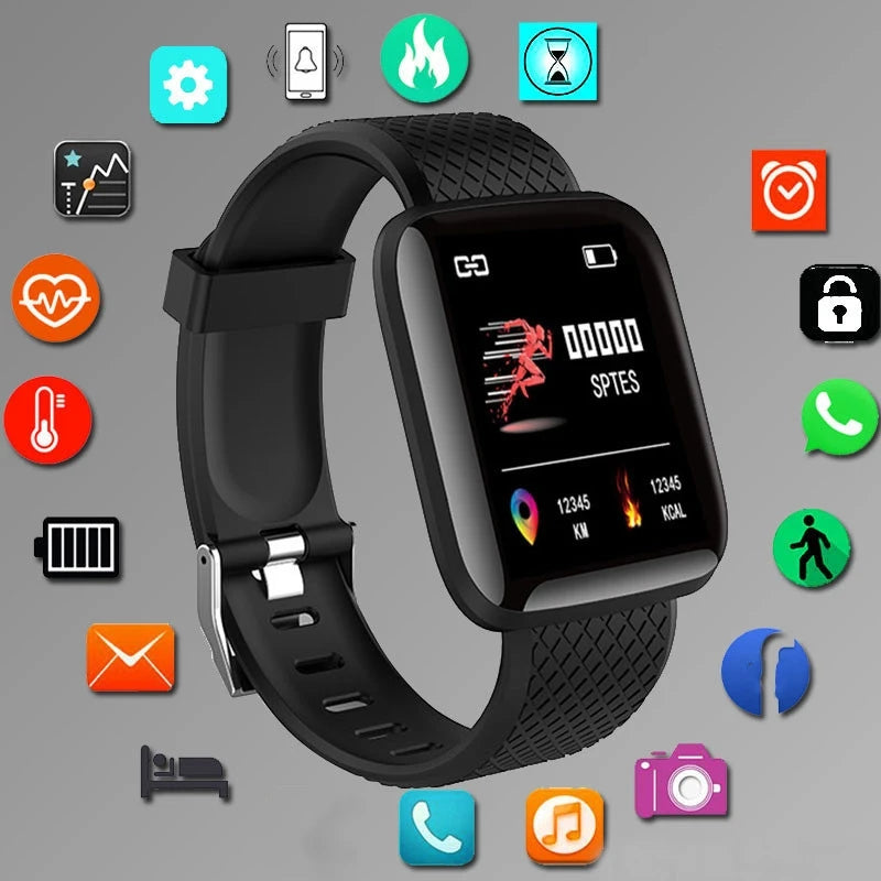 CHAONB Smartwatch Fitness Tracker — Heart Rate & Sleep Monitor, Unisex