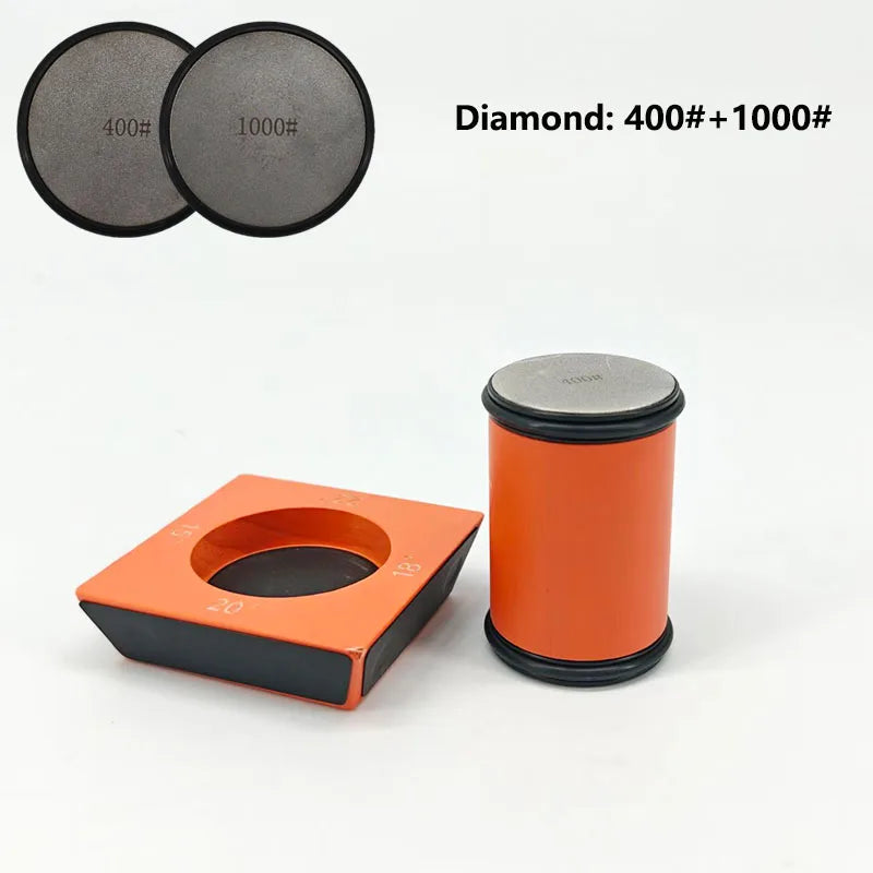 RSCHEF Rolling Knife Sharpener & Magnetic Holder — Diamond Stone Kit