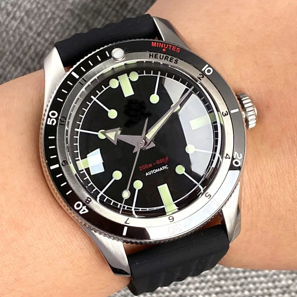 Tandorio Automatic Dive Watch — 40mm Mechanical Men's Diver