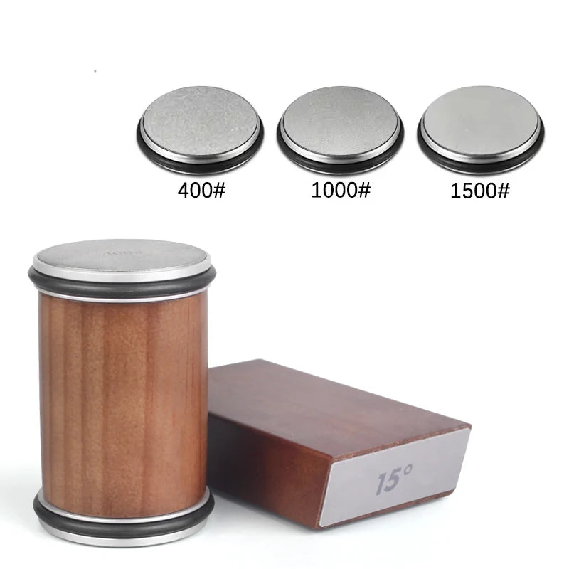 RSCHEF Rolling Knife Sharpener — Magnetic Holder & Diamond Stone Kit