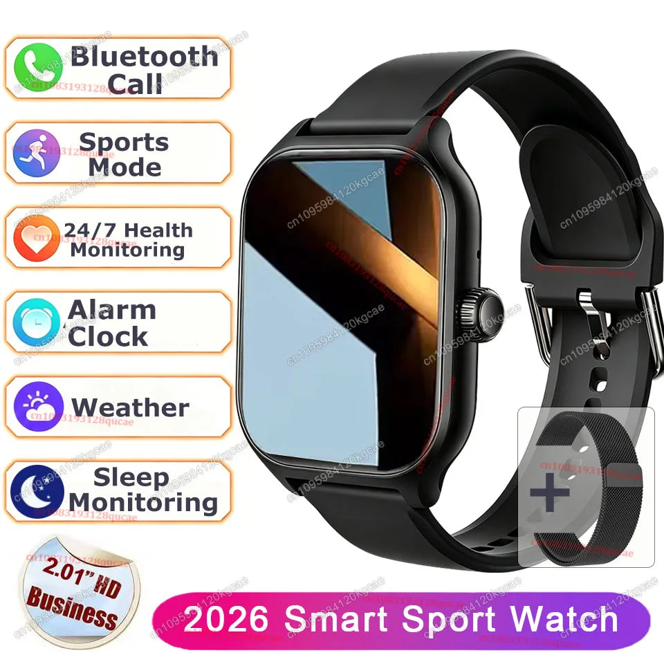 Ola Esporte Smart Watch — 2.01'' AMOLED Screen with Bluetooth Calling