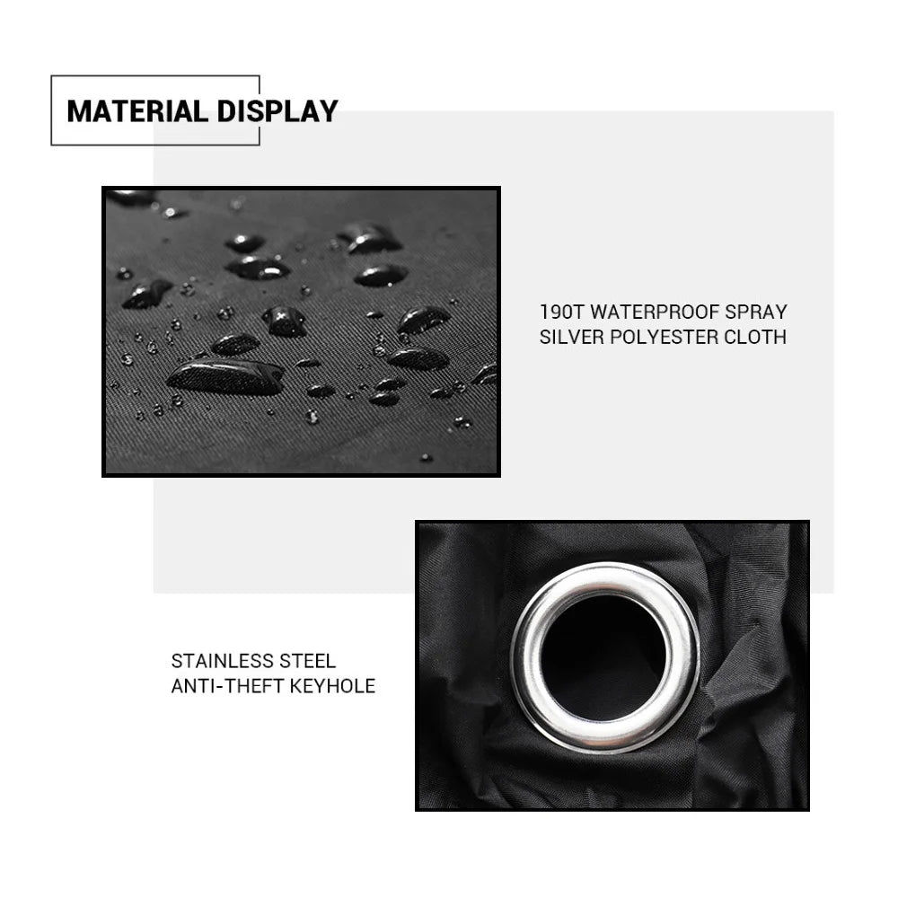 Waterproof Motorcycle Cover — All-Weather Dustproof & UV Protective Coat