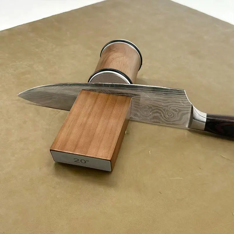 RSCHEF Rolling Knife Sharpener & Magnetic Holder — Diamond Stone Kit