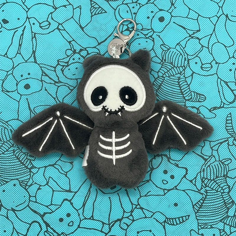 Assorted Plush Keychain Charms — Cute Animal & Food Bag Accessories