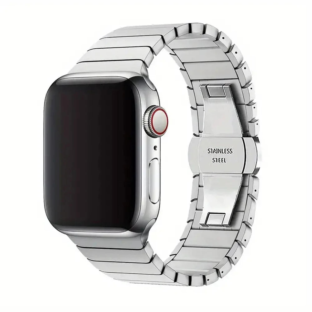 LHDWY Stainless Steel Watch Band — Elegant Bracelet Strap for Smartwatches