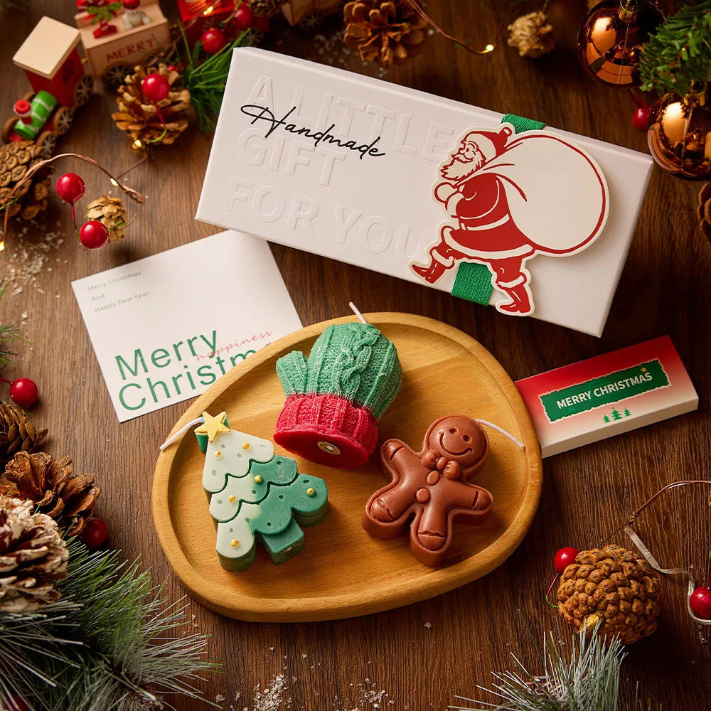 Handmade Christmas Scented Candle Gift Set — Festive Holiday Home Decor