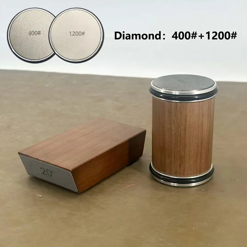 RSCHEF Rolling Knife Sharpener & Magnetic Holder — Diamond Stone Kit