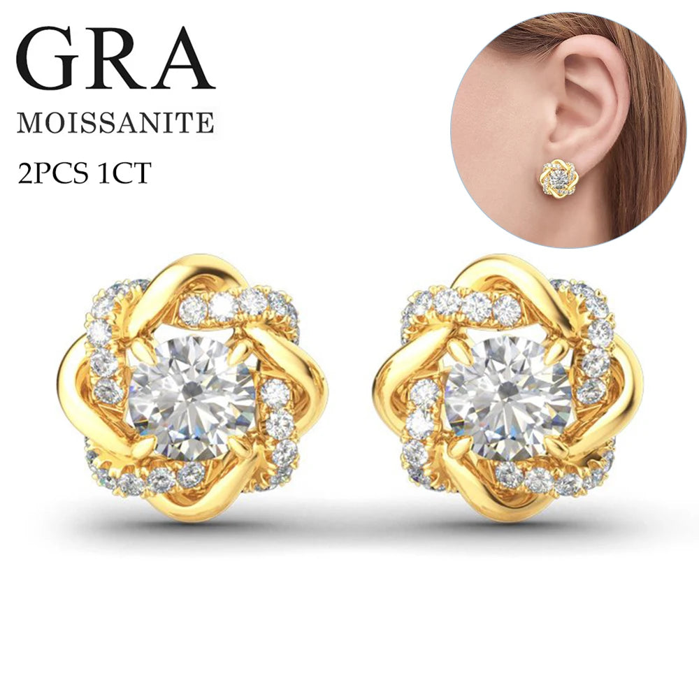 Silver Chakra Moissanite Jewelry Set — Luxury Necklace, Earrings & Bangle