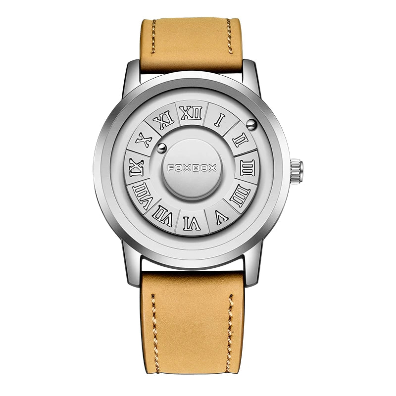 foxbox Magnetic Levitation Watch — Creative Floating Pointer Quartz Wristwatch