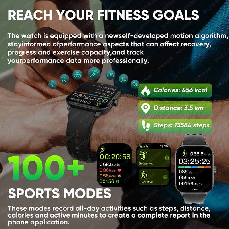 BOXUXING Smart Watch 5 — HD AMOLED Display & Bluetooth Calling
