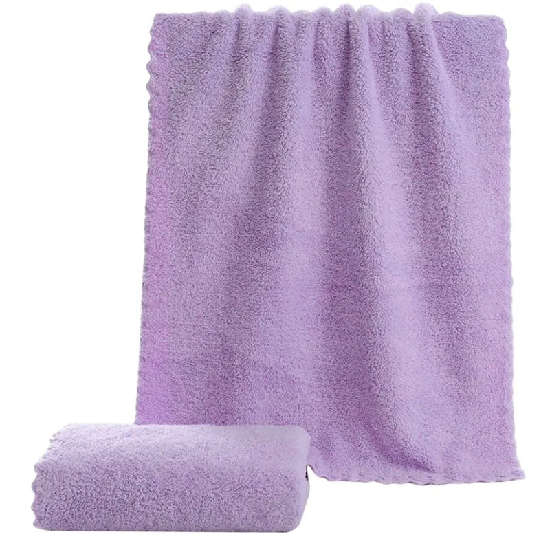 Beeinch Microfiber Coral Velvet Face Towel — Ultra Absorbent Soft Drying Cloth