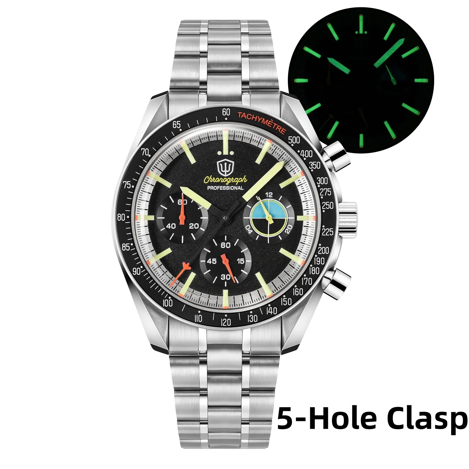 Watchdives WD1863A Chronograph Watch — Sapphire Crystal & Stainless Steel