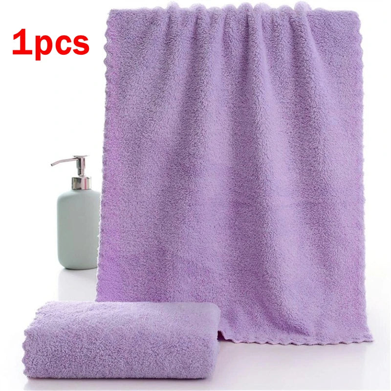 Beeinch Microfiber Coral Velvet Face Towel — Ultra Absorbent Soft Drying Cloth