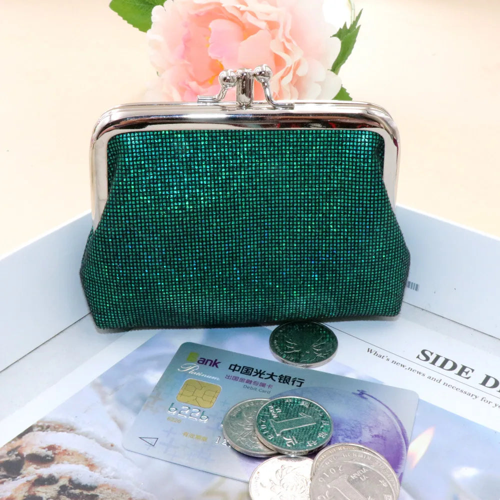 Floral Print Canvas Coin Purse — Compact Mini Pouch for Keys and Cards
