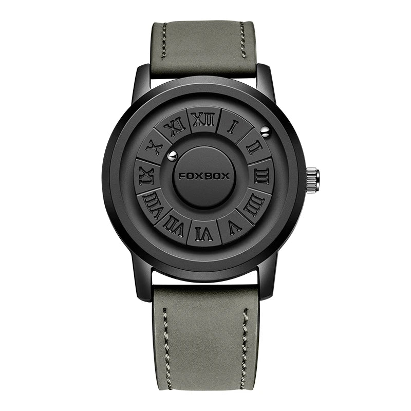 foxbox Planet Design Quartz Watch — Floating Magnetic Pointer Men's Timepiece