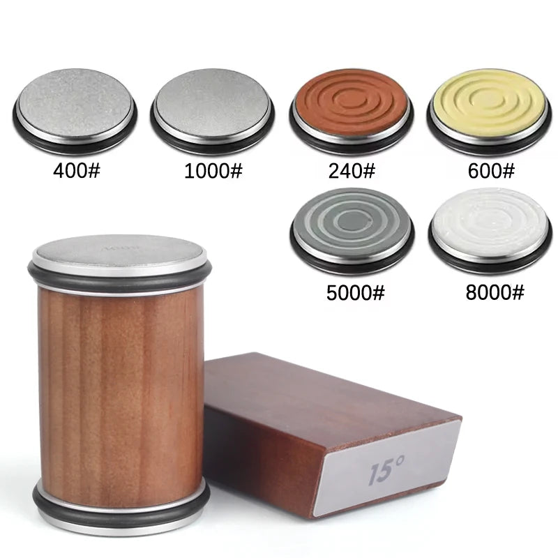 RSCHEF Rolling Knife Sharpener — Magnetic Holder & Diamond Stone Kit