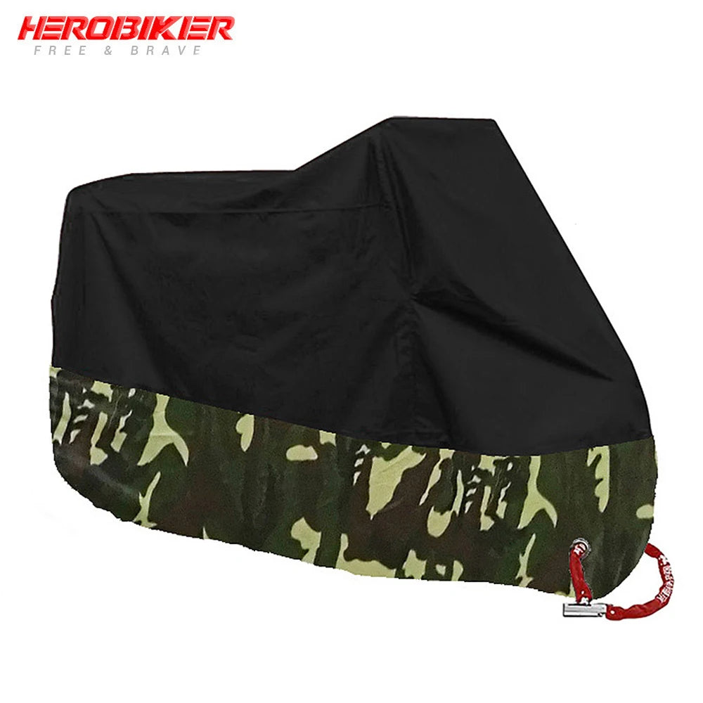 Waterproof Motorcycle Cover — All-Weather Dustproof & UV Protective Coat