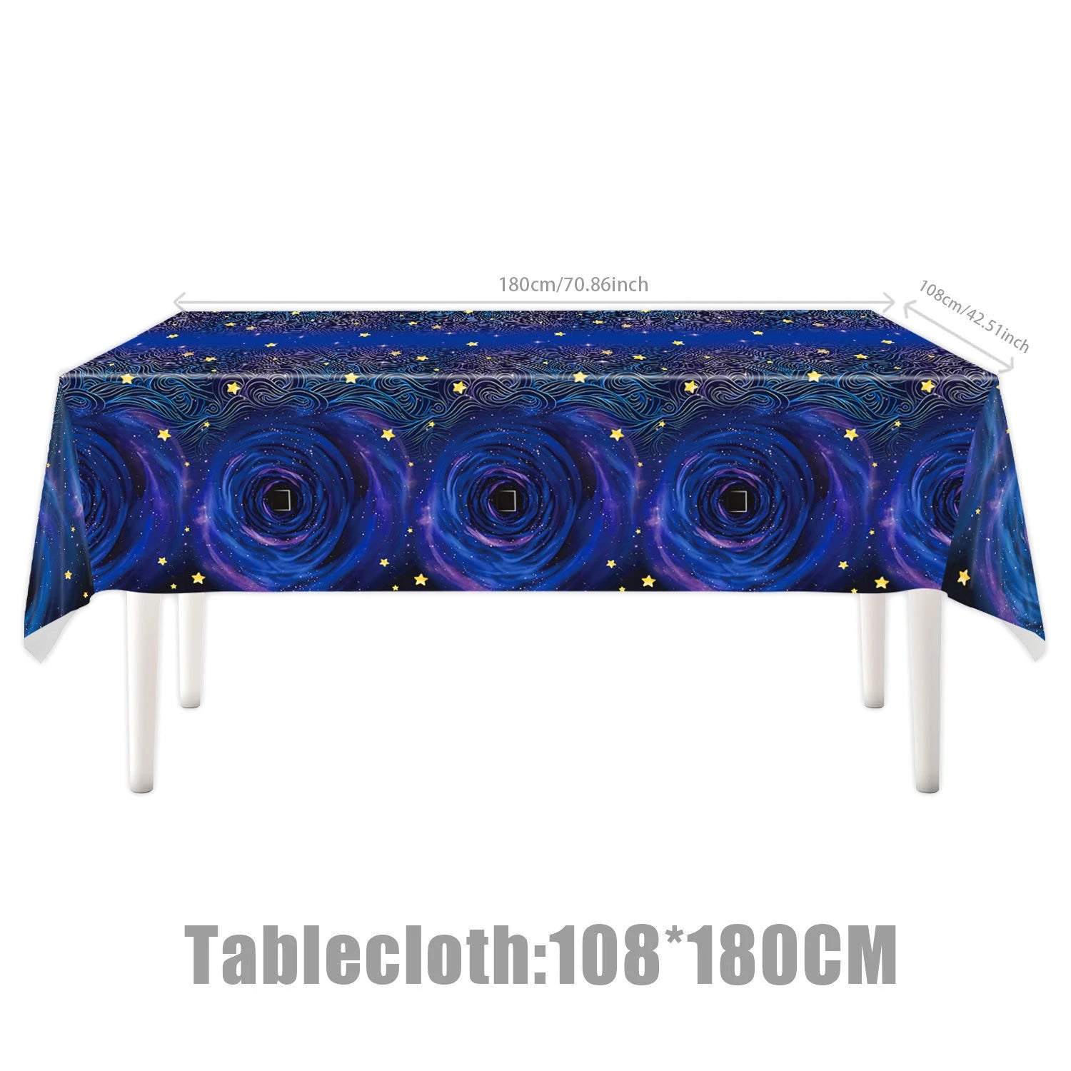Potdemiel Spooky Ghost House Party Supplies — Starry Night Theme Tableware Set