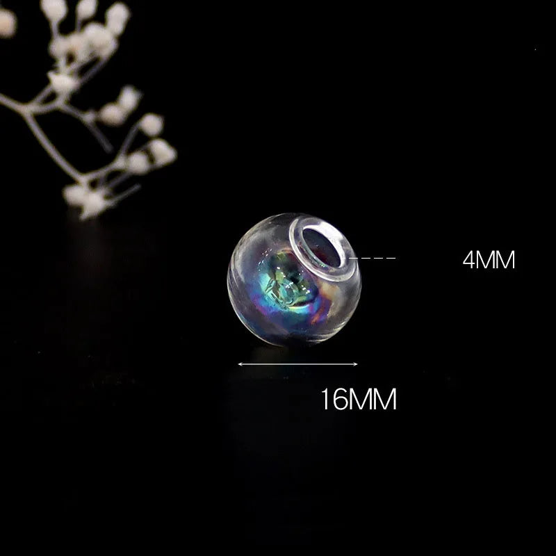 Hollow Glass Ball Orbs — Clear Bubble Vials for Jewelry Making