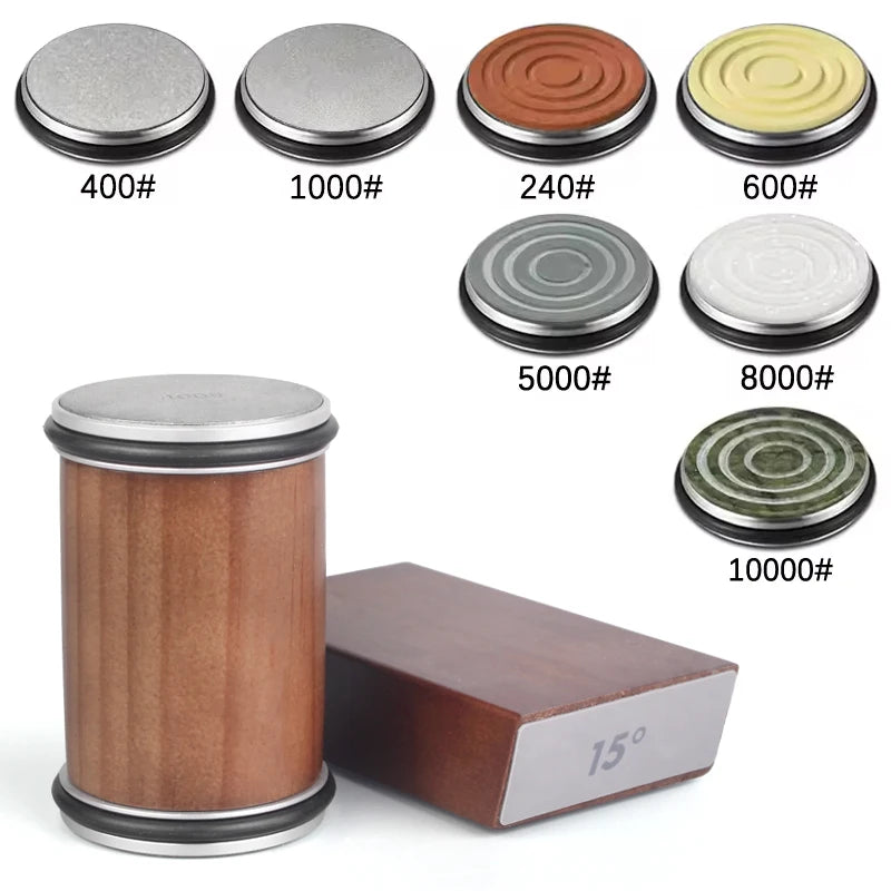 RSCHEF Rolling Knife Sharpener — Magnetic Holder & Diamond Stone Kit