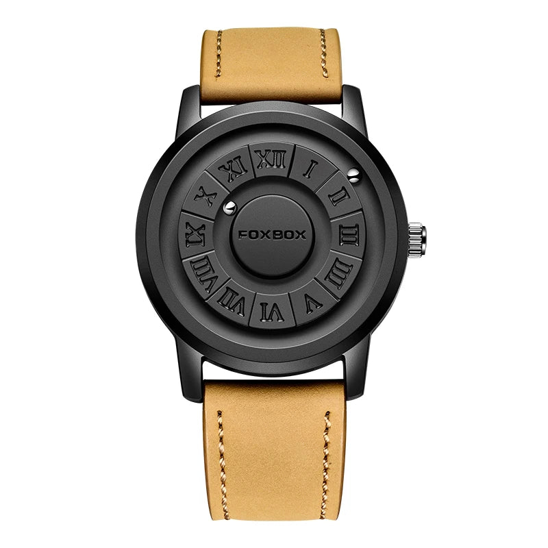 foxbox Magnetic Levitation Watch — Creative Floating Pointer Quartz Wristwatch