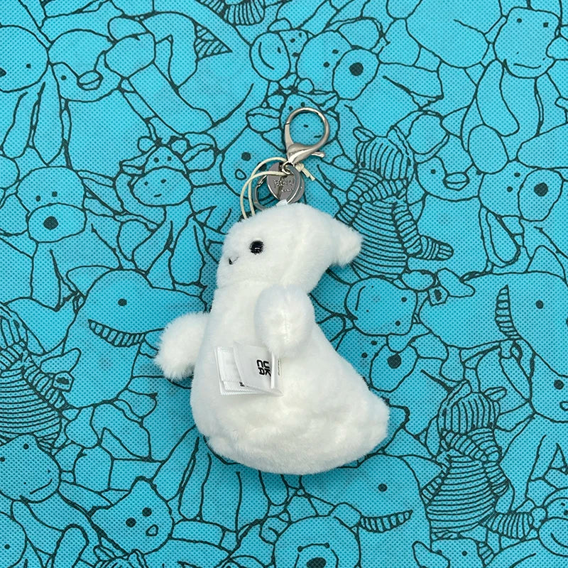 Assorted Plush Keychain Charms — Cute Animal & Food Bag Accessories