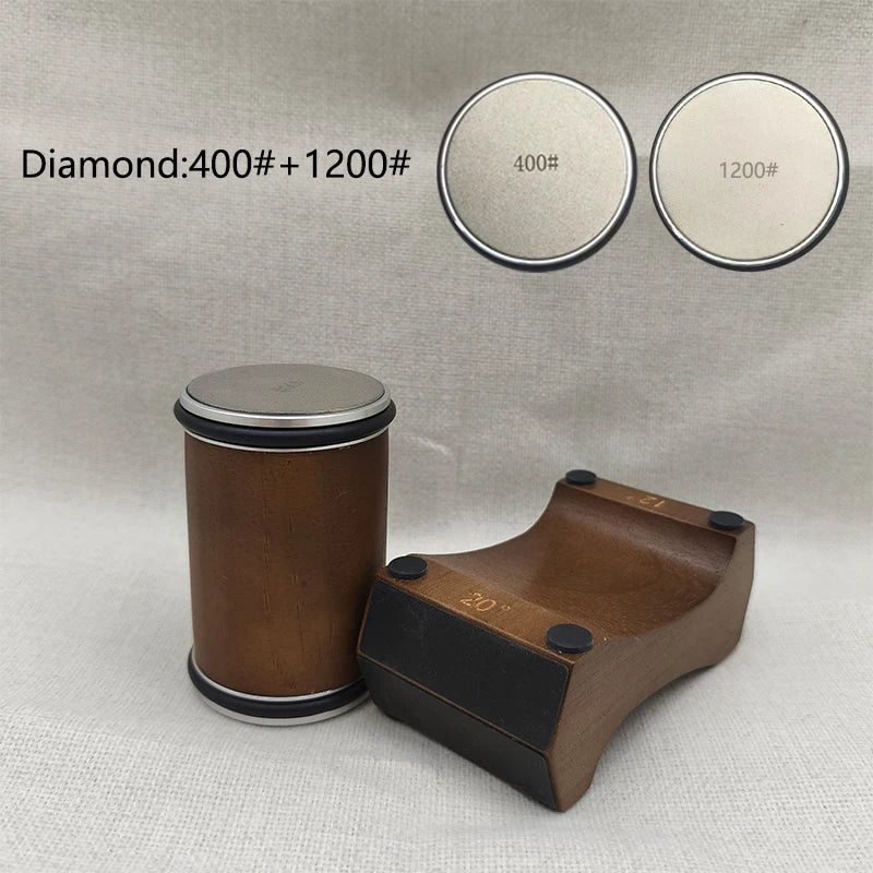 RSCHEF Rolling Knife Sharpener & Magnetic Holder — Diamond Stone Kit
