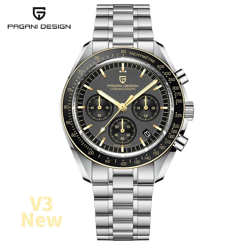 PAGANI DESIGN 1701 Moonwatch — Luxury Chronograph Quartz Wristwatch