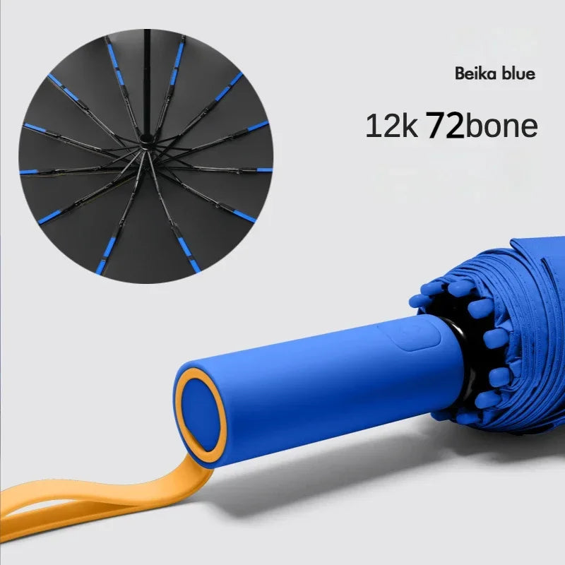Automatic Windproof Umbrella — Large UV Protection Folding Rain Umbrella