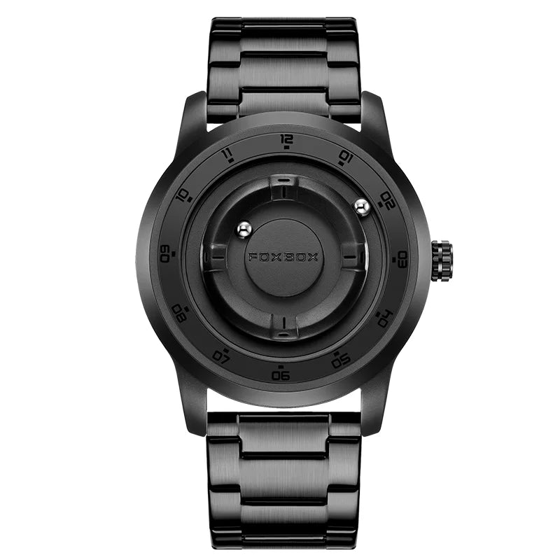 foxbox Planet Design Quartz Watch — Floating Magnetic Pointer Men's Timepiece