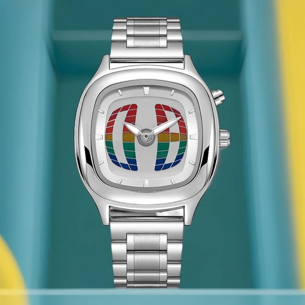 ZBJP Dual Display Quartz Watch — Y2K Style Waterproof Wristwatch
