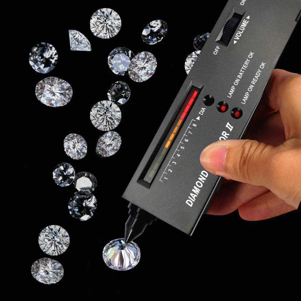 Silver Chakra Moissanite Jewelry Set — Luxury Necklace, Earrings & Bangle