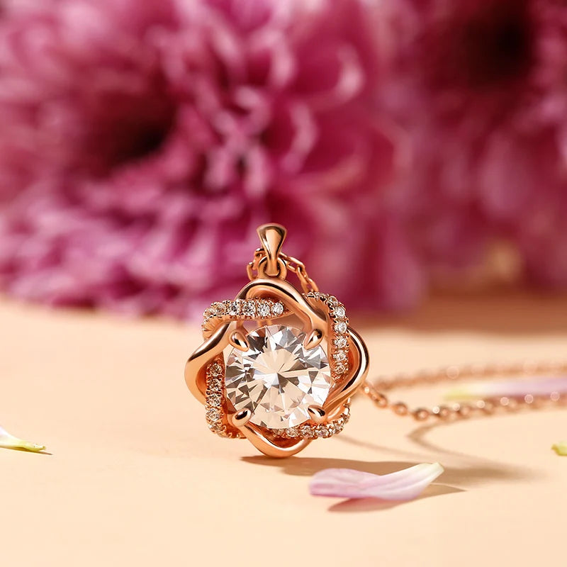 Silver Chakra Moissanite Jewelry Set — Luxury Necklace, Earrings & Bangle