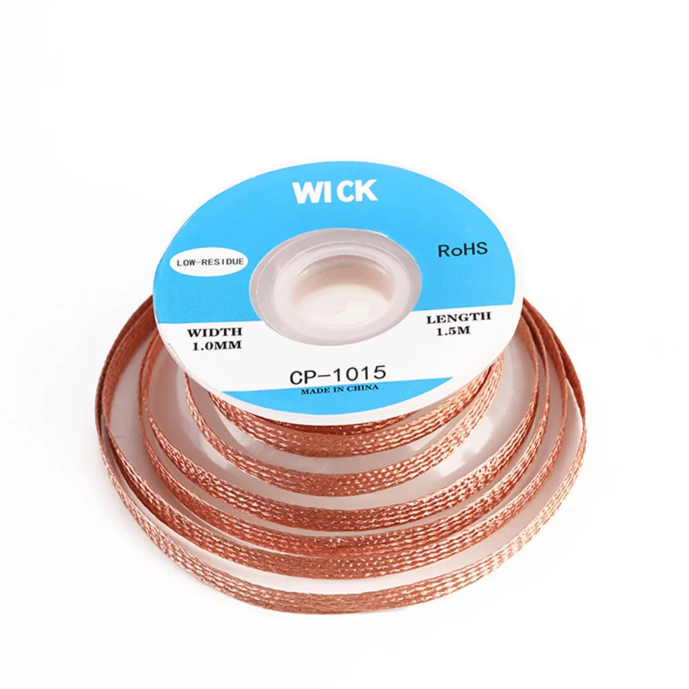 Copper Alloy Desoldering Braid — Manual Solder Remover Tool for Welding