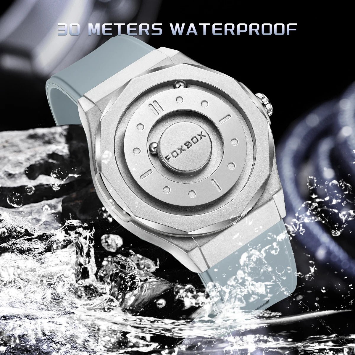 LIGE Creative Magnetic Men's Watch — Unique Quartz Wristwatch with Interchangeable Straps