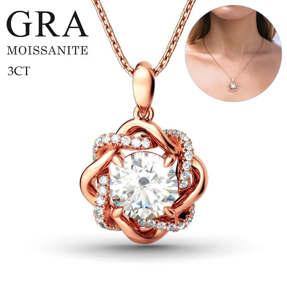 Silver Chakra Moissanite Jewelry Set — Luxury Necklace, Earrings & Bangle