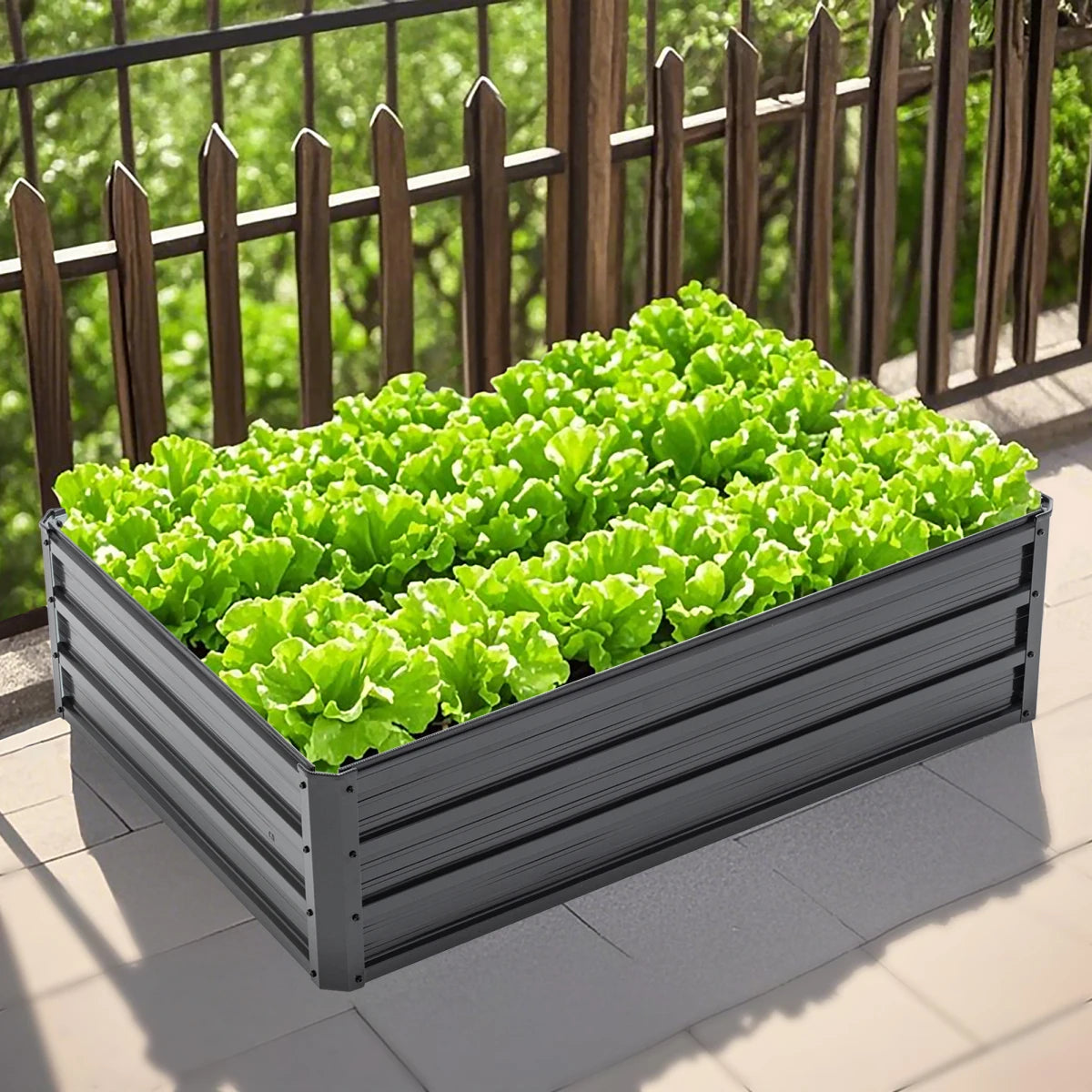 Metal Raised Garden Bed Kit — Rustproof Elevated Planter for Vegetables