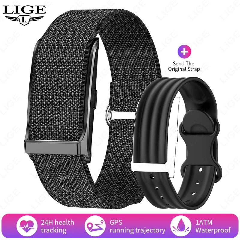 LIGE Smart Watch — Fitness Tracker with Heart Rate & Blood Oxygen Monitor