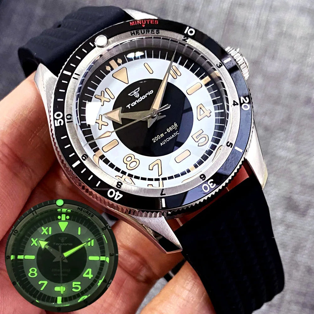 Tandorio Automatic Dive Watch — 40mm Mechanical Men's Diver