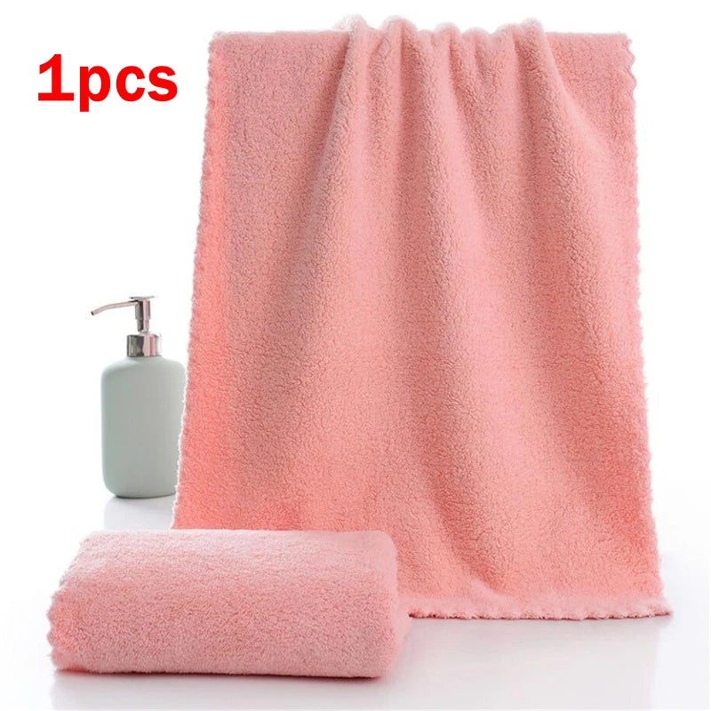 Beeinch Microfiber Coral Velvet Face Towel — Ultra Absorbent Soft Drying Cloth