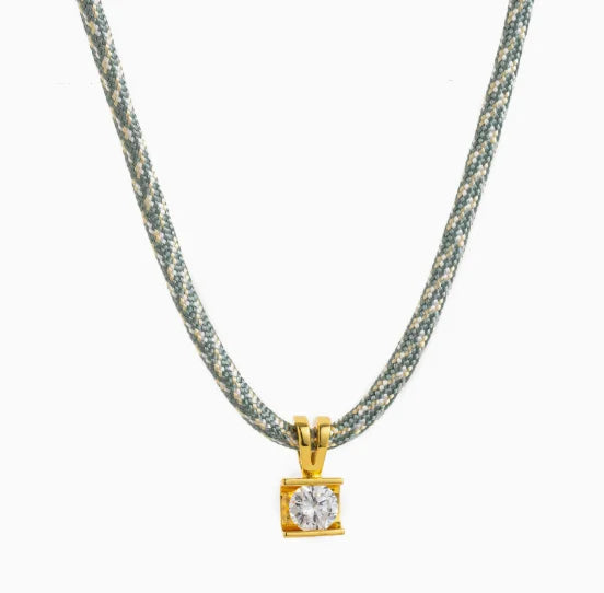 doyours Boho Multilayer Rope Chain Necklace — Gold Plated Zircon Pendant Jewelry
