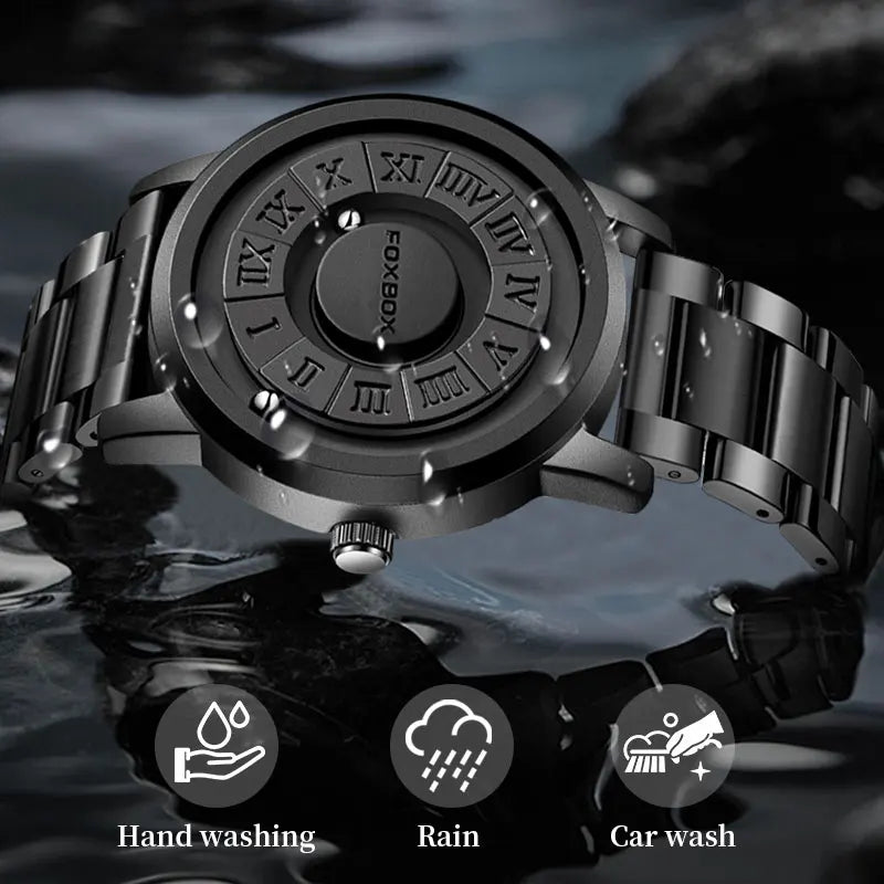 foxbox Magnetic Levitation Watch — Creative Floating Pointer Quartz Wristwatch