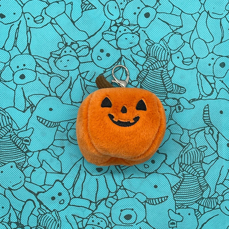 Assorted Plush Keychain Charms — Cute Animal & Food Bag Accessories