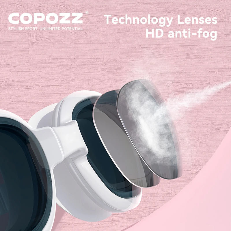 COPOZZ Prescription Swimming Goggles — Anti-Fog Diopter Eyewear for Adults